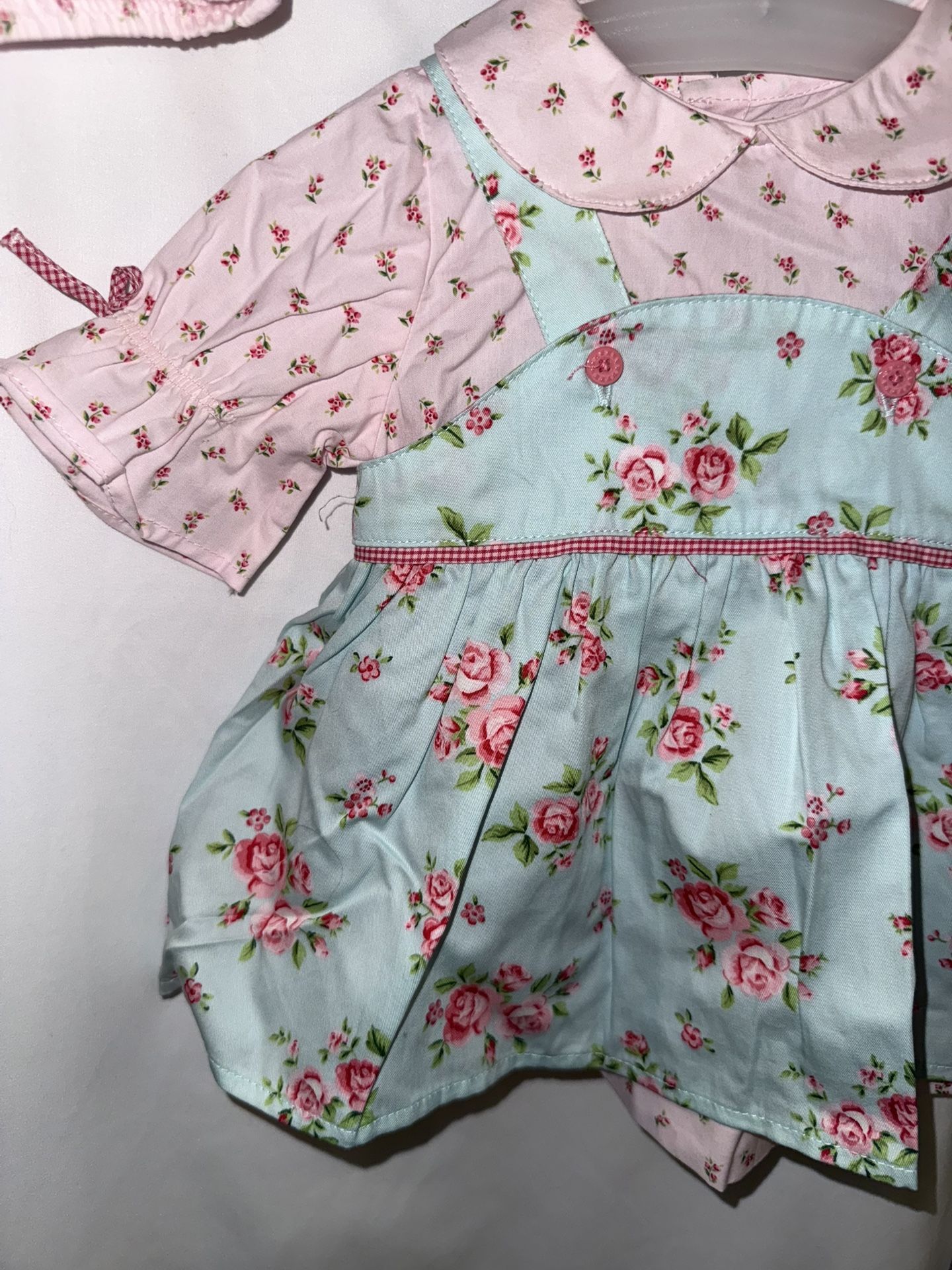 BNWT Girls Dress Set, Size 3 Months By Carter’s Floral Print