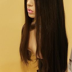 Lace Front Wig Brown Straight BRAND NEW
