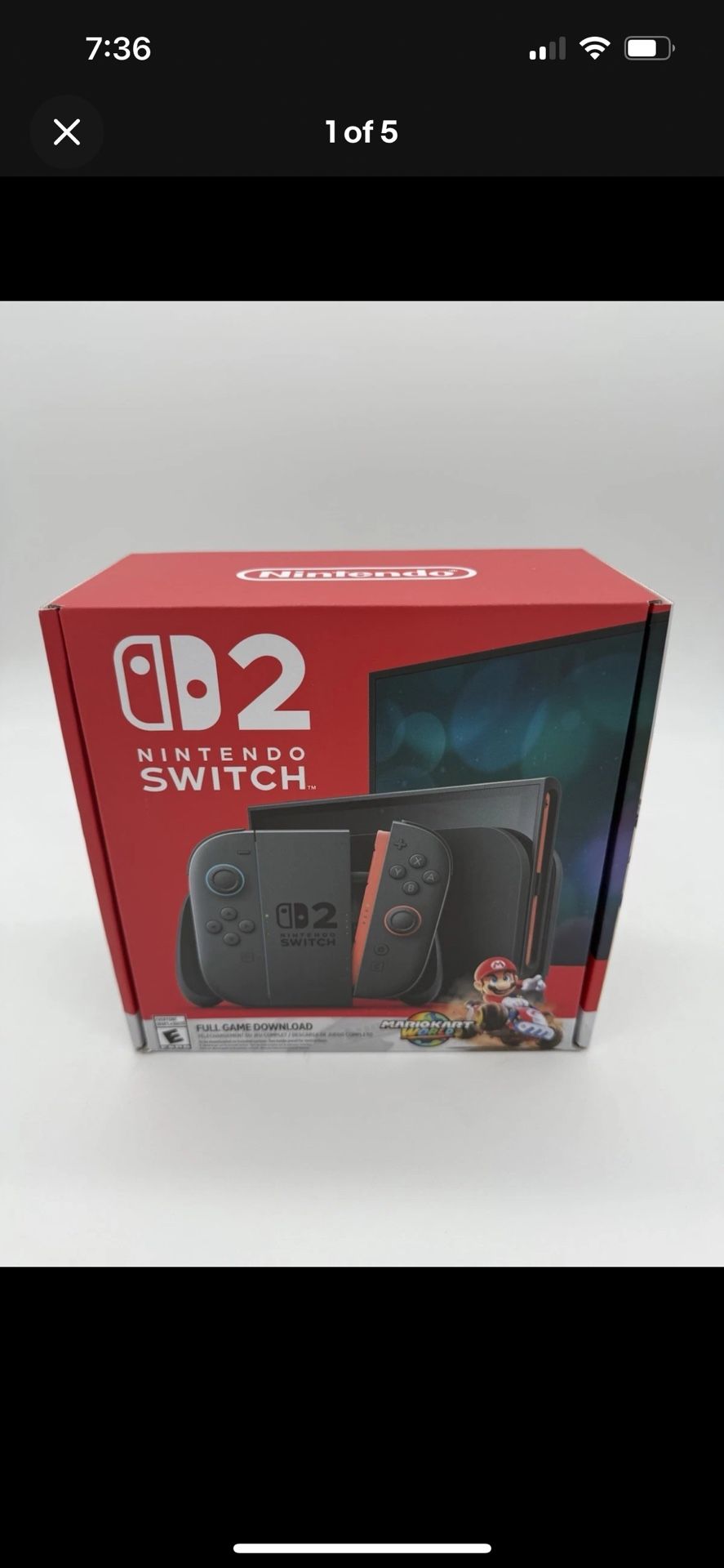 Nintendo Switch 2 Console Mario Kart World Bundle In-hand -SEALED-