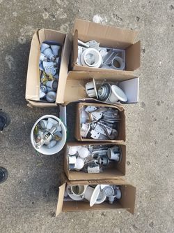 Dimmable LED light hinges door knob handle bundle