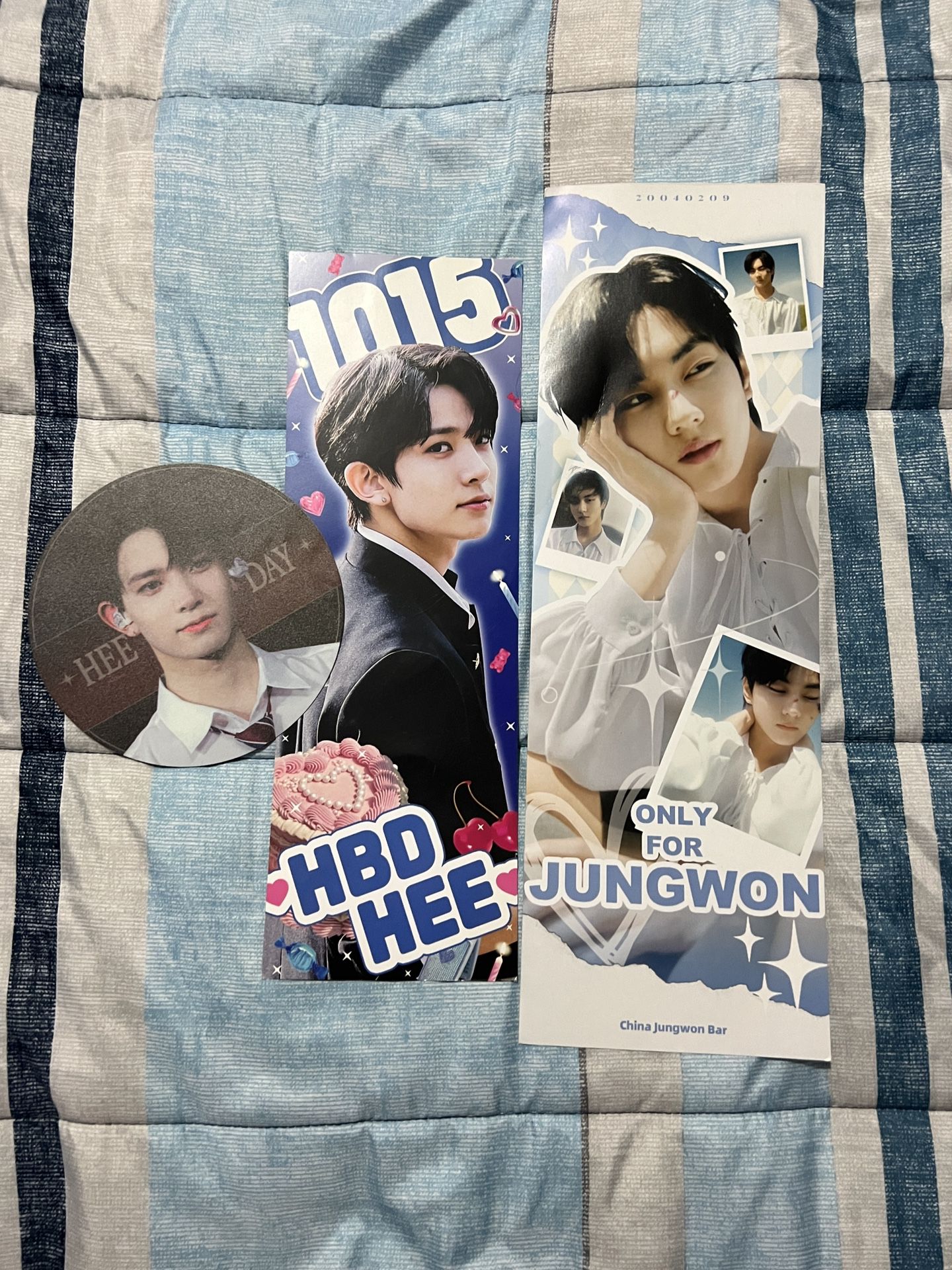 Heeseung's Birthday and Jungwon's slogan Banner