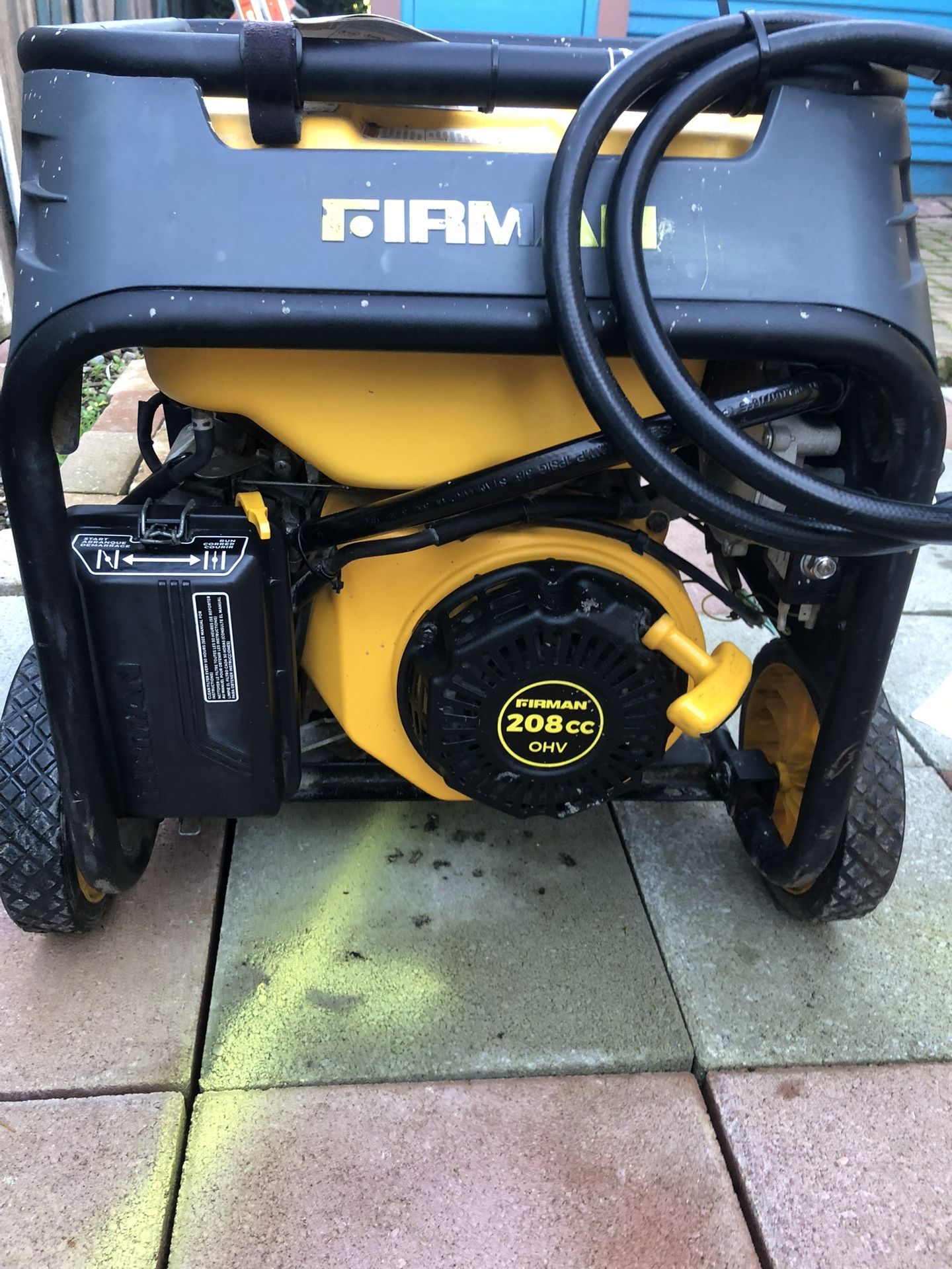 Firman H03(contact info removed)/3650 Watt Dual Fuel Electric Start Generator