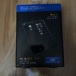 4tb WD BLACK P10 Game Drive