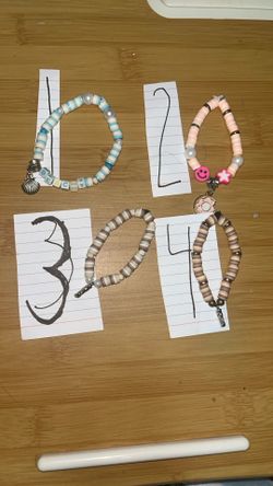 Tan/Gray/Brown Colored Singular Bracelets