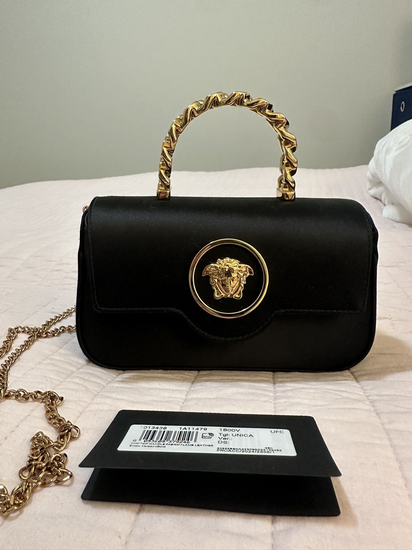 Versace La Medusa Satin Mini bag