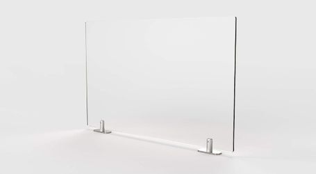 Partition Extender, Hardmount Screws 18 X 42 Frosted Thermoplastic