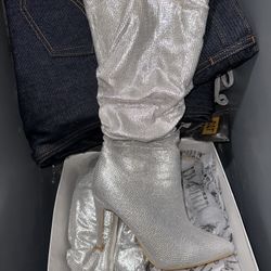 Silver Heels Silver Boots