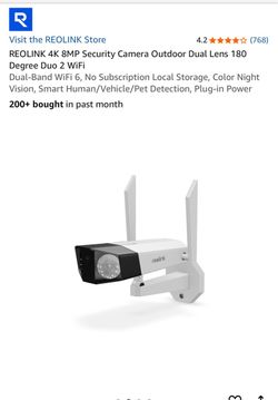 Reolink duo 4k WiFi outdoor cámara