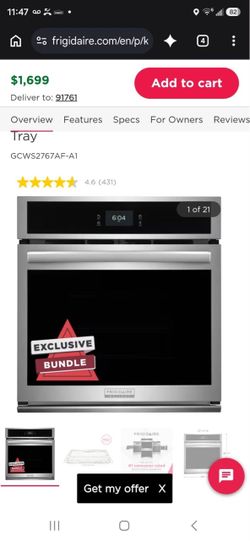 27” Frigidaire Gallery Built-In Wall Oven