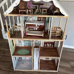 Large Wooden Dollhouse 