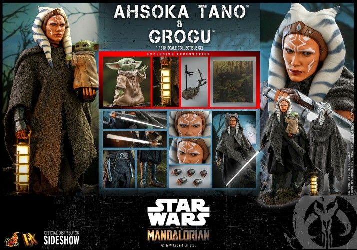 Hot Toys DX21 Ahsoka Tano and Grogu Star Wars The Mandalorian 1/6 Figure
