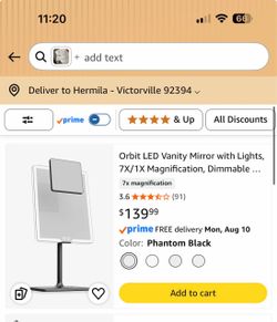 Orbit LED Vanity Mirror with Lights