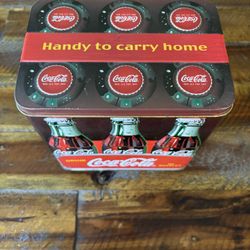 Coca-Cola “Handy to Carry Home” 6 Bottle Reproduction Tin 