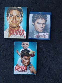 Dexter DVD And Blue Ray Lot Second, Third And Fourth Season 