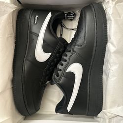 Nike Supreme Air Force 1 Black White 