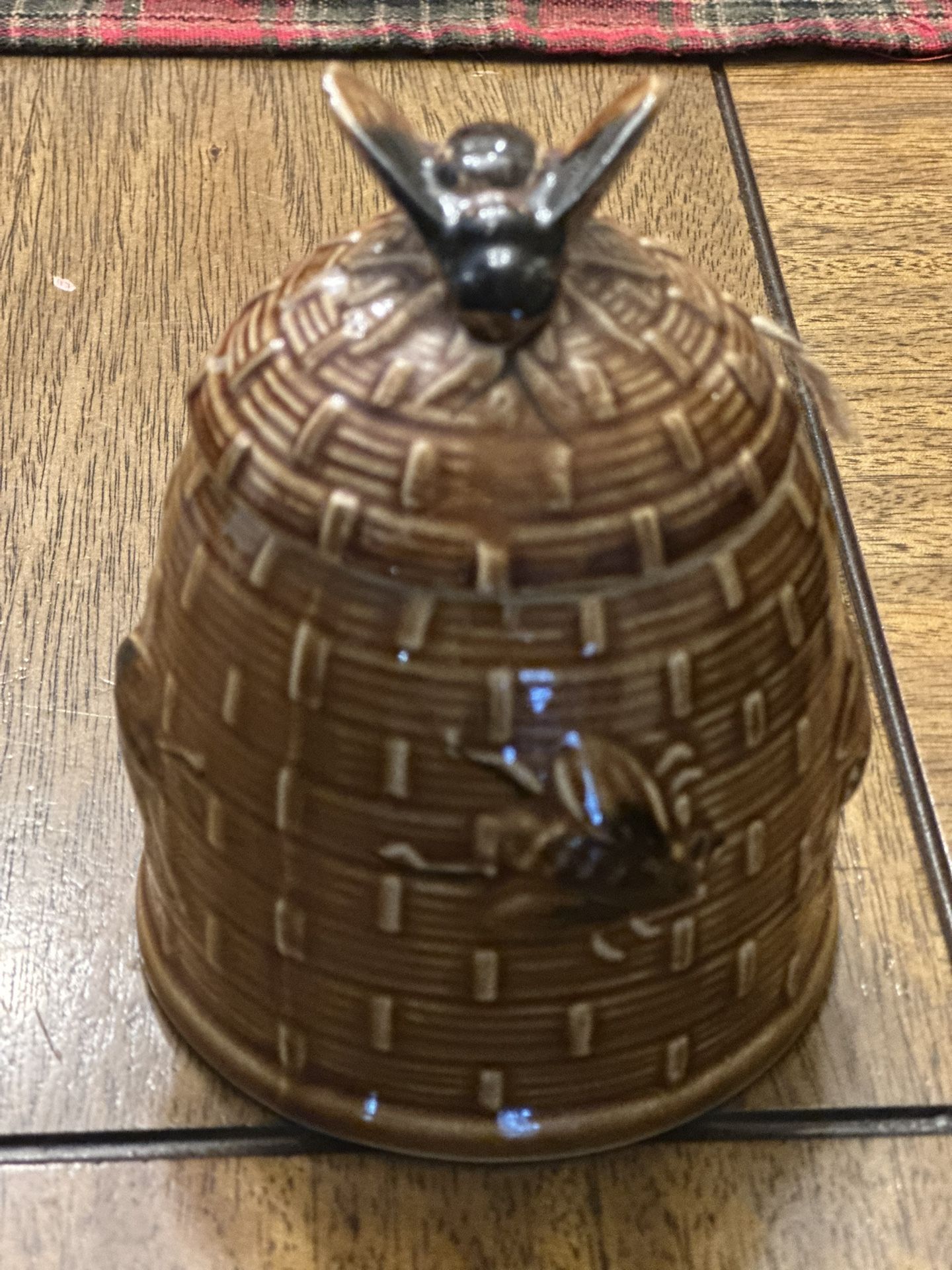 Vintage Honey Pot With Lid