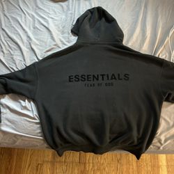Fear of God, Essential Hoodie, Black , Small