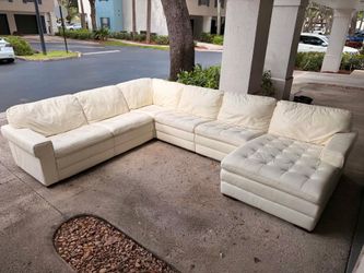 Very modern genuine leather couch