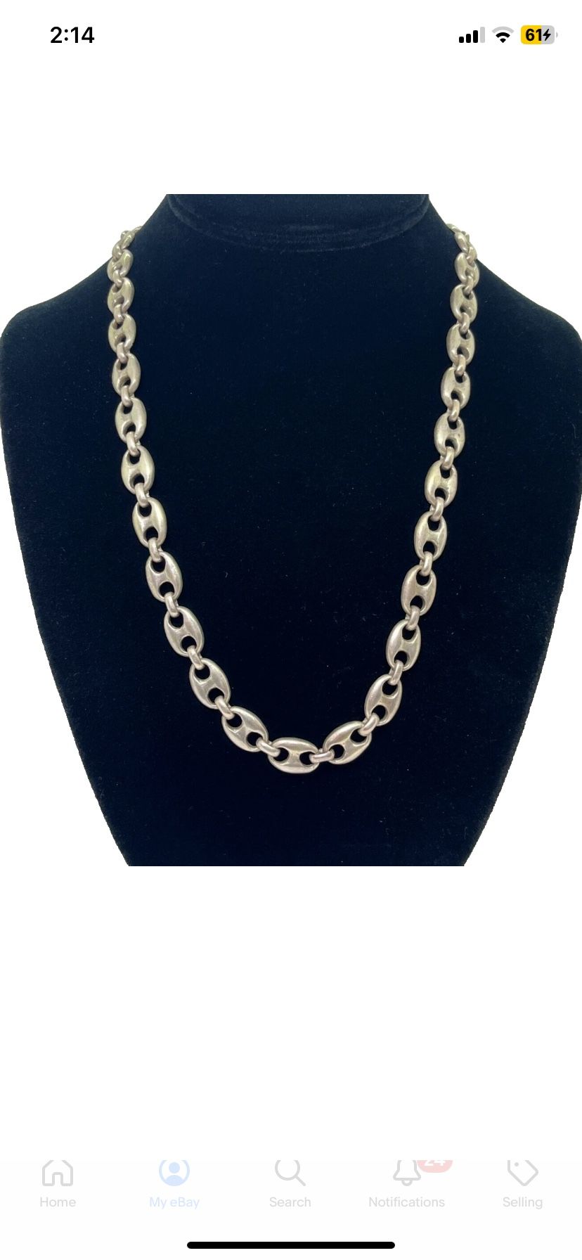 Puffed Mariner Link Chain 22” 72 Grams