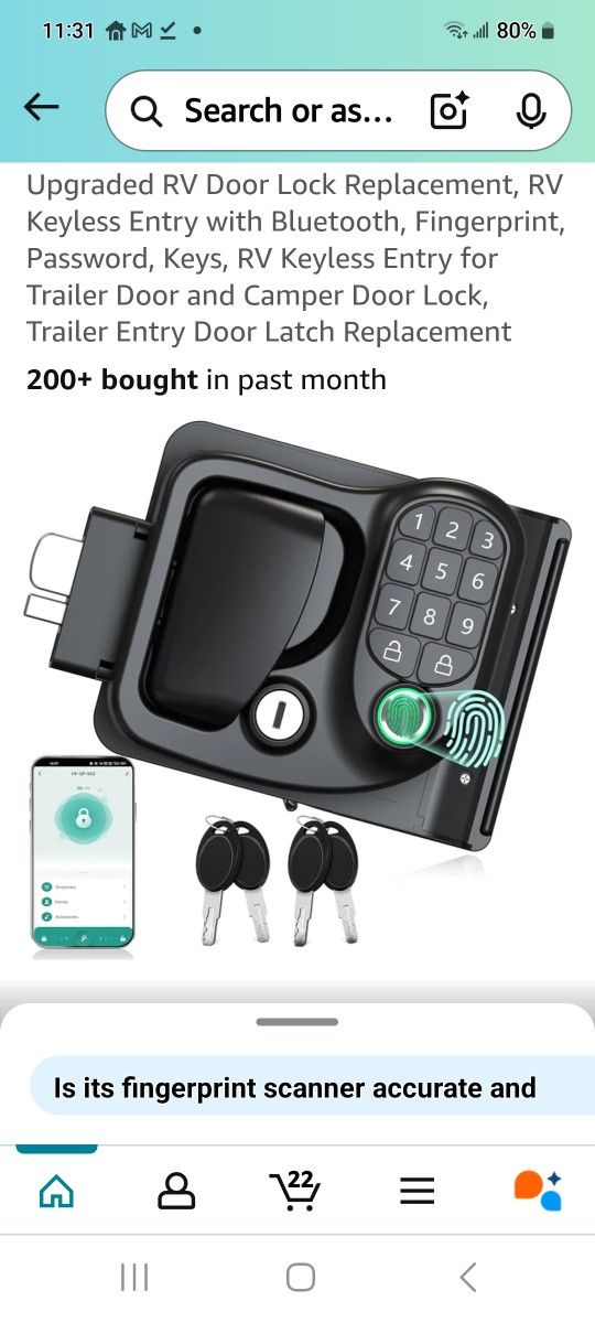 Electronic Smart Rv Door Locks