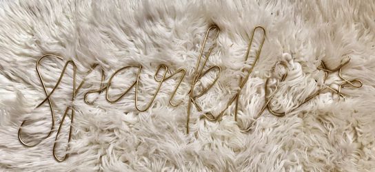 Sparkle metal decor
