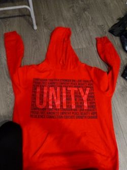 red unity hoodie