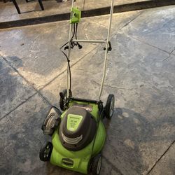 Greenworks 20” 12 Amp Corded Electric 3-in-1 Lawn Mower – Bag & Side Chute Included - $110 OBO