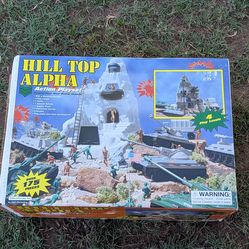 Vintage Hill Top Alpha Action Playset - HAS Marketing - Complete? Original Box, 100+ Soldiers