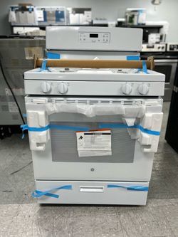 GE White Gas Range Stove