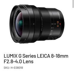 Panasonic Leica DG Vario-Elmarit 8-18mm f/2.8-4.0