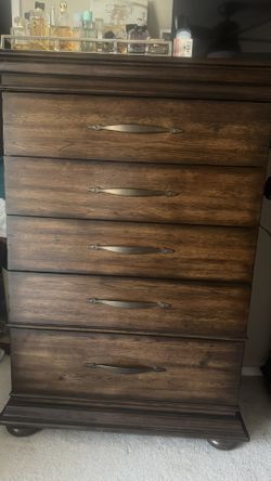 Pair Of Solid Wood Chests Of Drawers