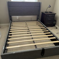 Full Size Bed Frame With Storage 