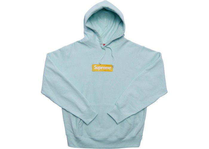 Supreme Box Logo Hoodie in Ice Blue (FW17) Extra Large XL