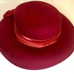 Red Hat Society By Scala - Women’s Wool Hat - NEW