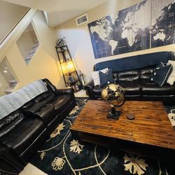 Couch / Sofa And Love Seat With Recliners 