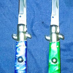 Italian "Made" Pearl Handle "Switchblades!!(Qty: 2)