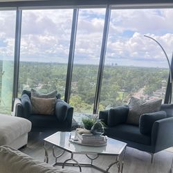 Castlery Adams Armchair – Indigo Blue (OUT OF STOCK) – Like New