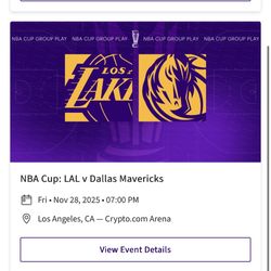 Lakers Tickets  Clippers And Mavs 