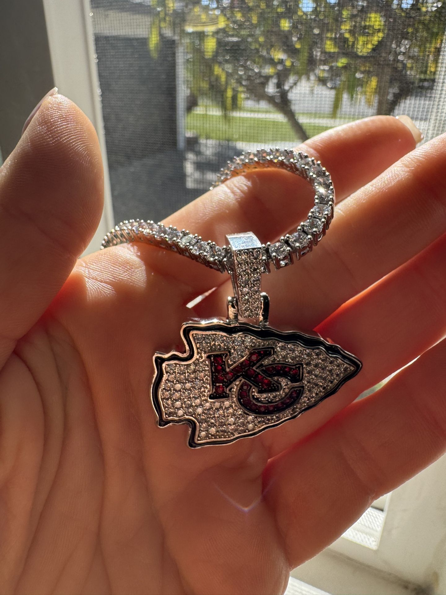KC Chiefs NFL Pendant Necklace 
