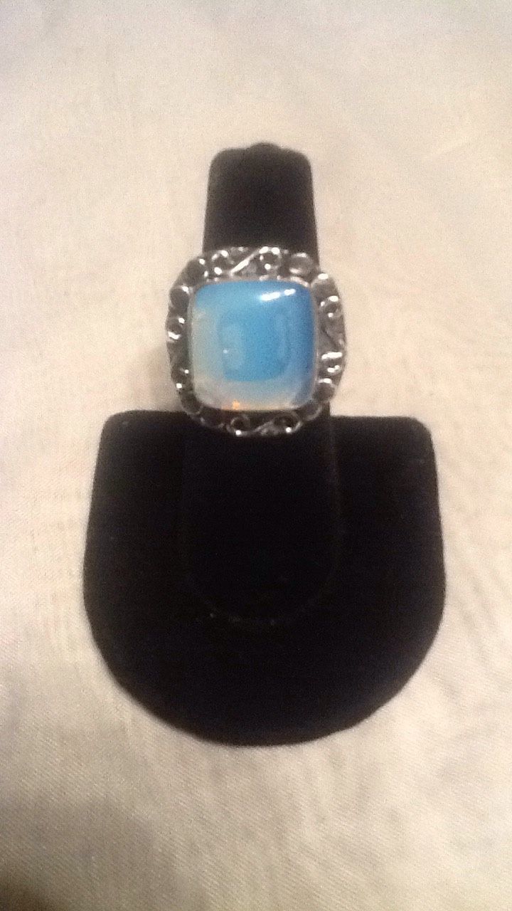 Moonstone natural gem silver