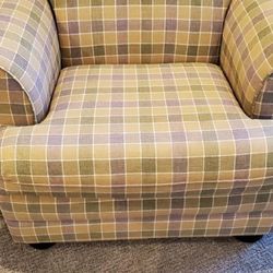 Plaid Accent Chair