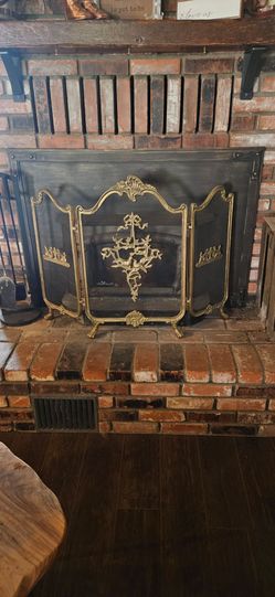 Beautiful fireplace screen