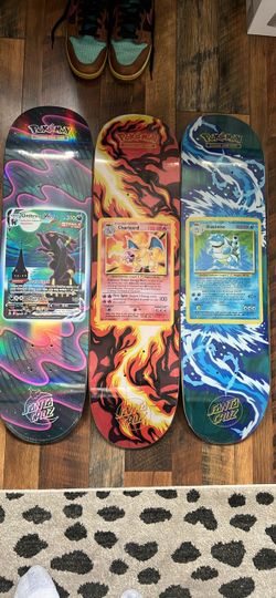 Santa Cruz Pokémon skateboard decks