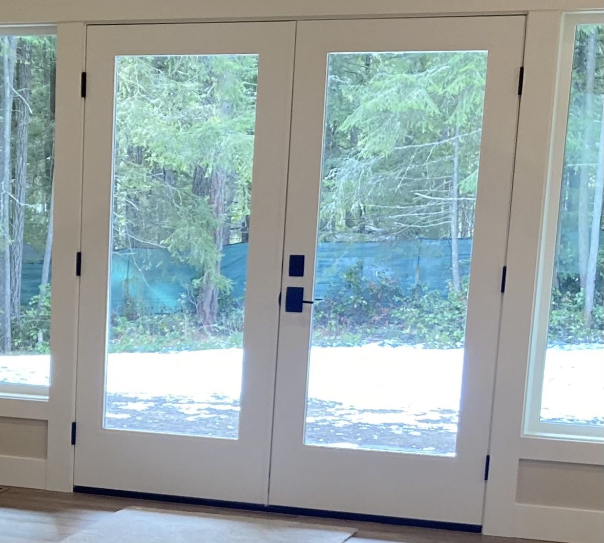 French Doors + Blinds.      PENDING PICKUP