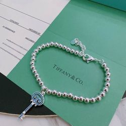 Tiffany & Co. Platinum Estate Key Bracelet