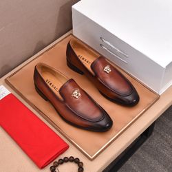Versace Men’s Leather Shoes With Box 2026 New 