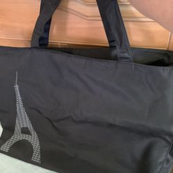 Paris Vinyl Large Tote Bag/purse