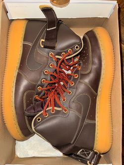 Nike Air Force 1 High Boot Brown Gum Sneakers size 9