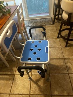 Shower Bench - XY-K406 Shower Bench / Shower Chair with Backrest + Armrests + Rotate 360 Degrees + Manual