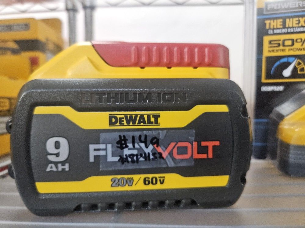 DEWALT
FLEXVOLT 20V/60V MAX Lithium-Ion 9.0Ah Battery